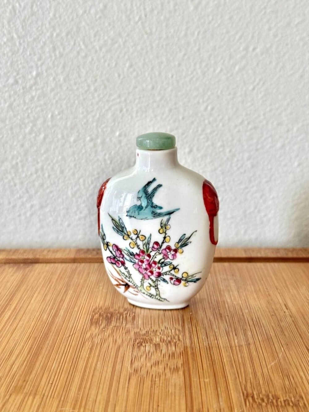 Vintage Early Century Chinese Hand Painted Snuff Bottle